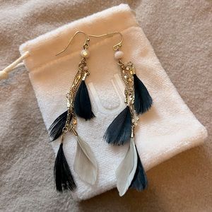 Uncommon James Black Swan Earrings